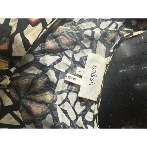 Ba&Sh May Button Front Floral Mini Lady Dress Size Small EUC Preowned - Picture 4 of 10